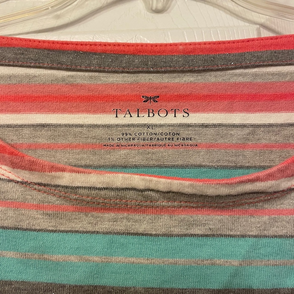 Talbots Striped Top - Picture 2 of 2